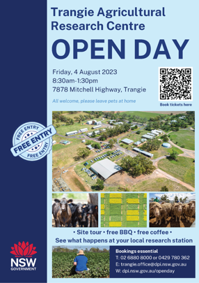 Trangie Agricultural Research Centre Open Day 2023
